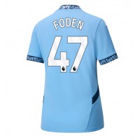 Billiga Manchester City Phil Foden #47 Hemma fotbollskläder Dam 2024-25 Kortärmad